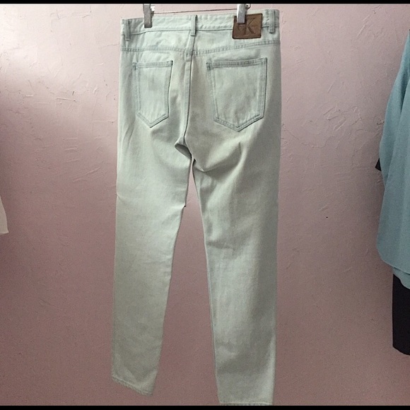 Calvin Klein Anti Fit Denim Jeans Ice Blue Model Grunge 30x32 Limited Edition - Picture 4 of 10
